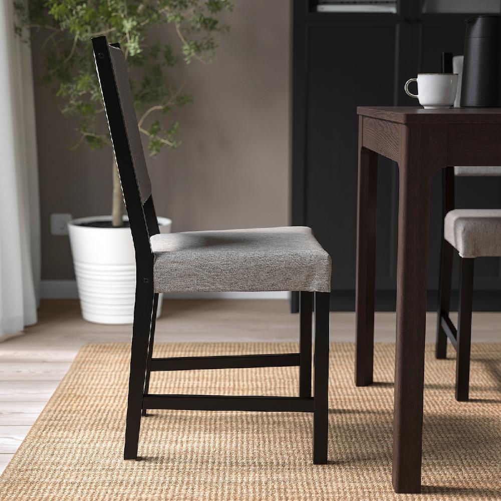 IKEA STEFAN Sedia Marrone-nero/Knisa Grigio/beige