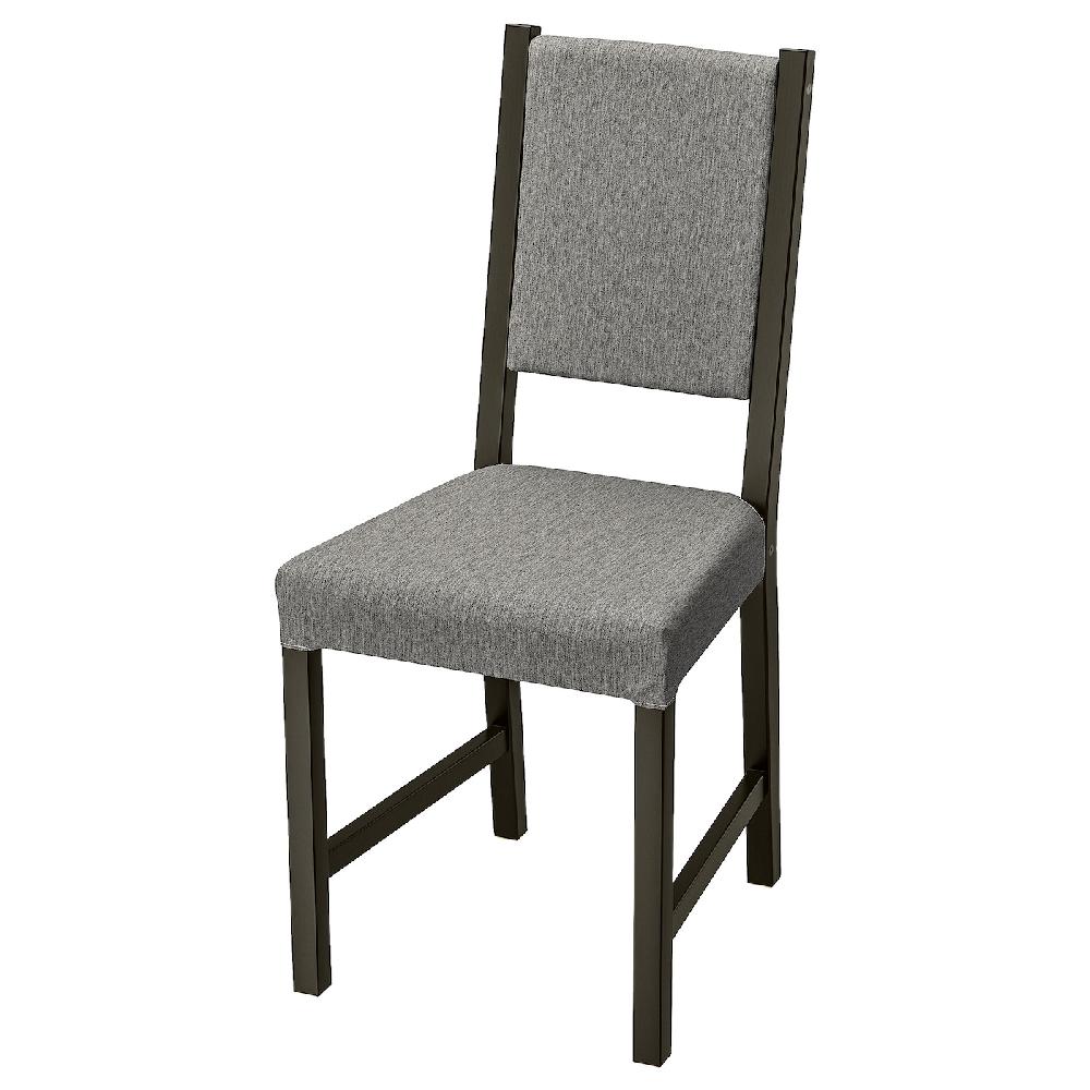 IKEA STEFAN Sedia marrone-nero/Knisa grigio/beige