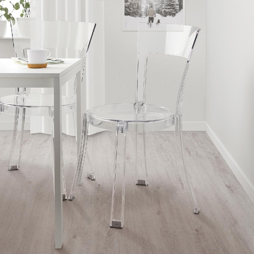 IKEA STEIN Sedia Trasparente