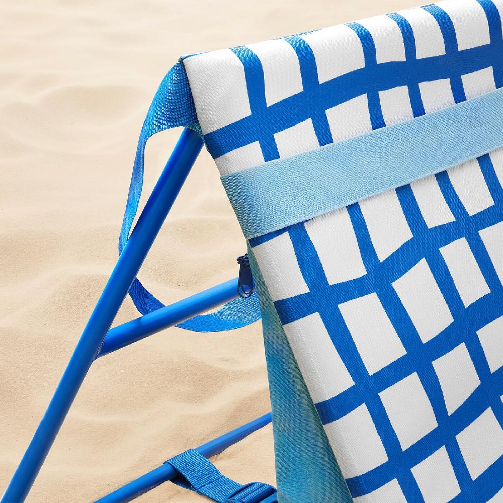 IKEA STRANDÖN Lettino Blu/bianco
