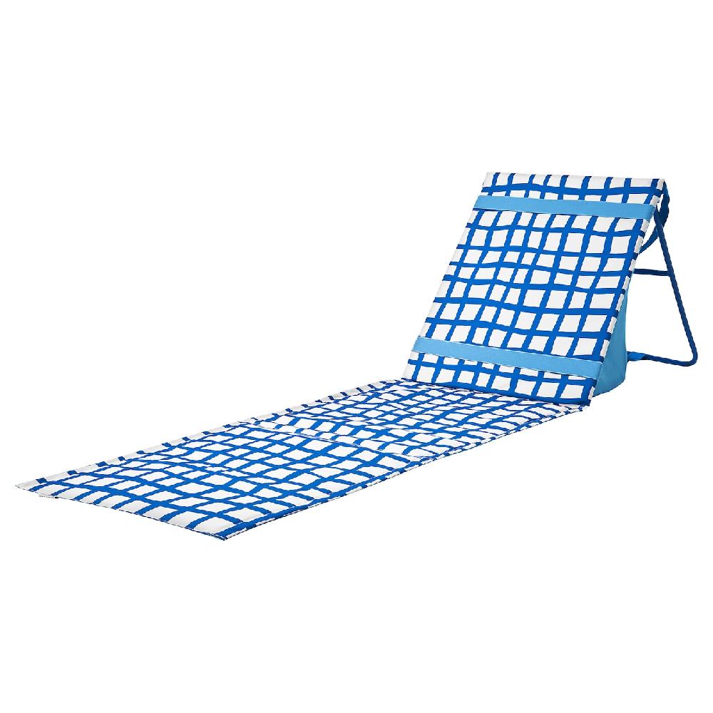 IKEA STRANDÖN Lettino Blu/bianco