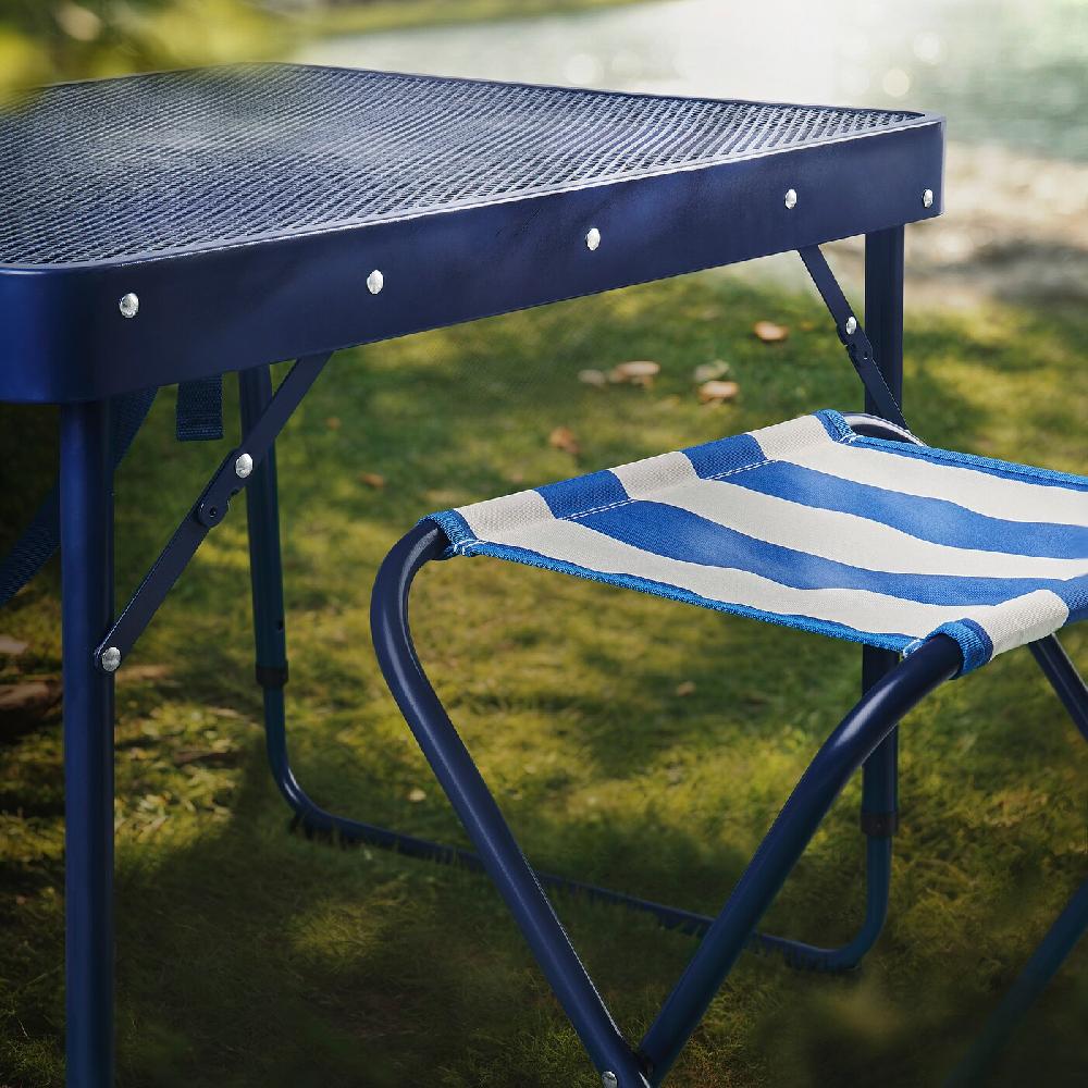 IKEA STRANDÖN Set Tavolo Pieghevole Blu