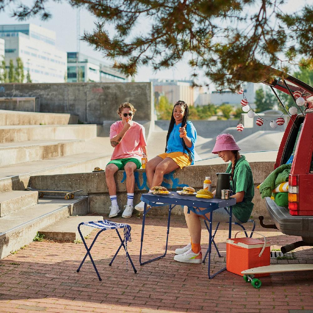 IKEA STRANDÖN Set Tavolo Pieghevole Blu