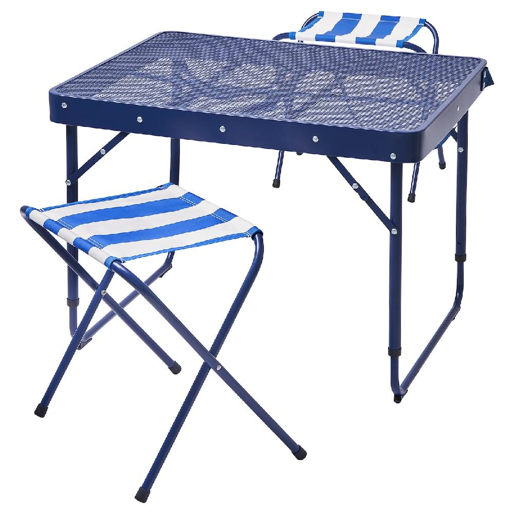 IKEA STRANDÖN Set Tavolo Pieghevole Blu