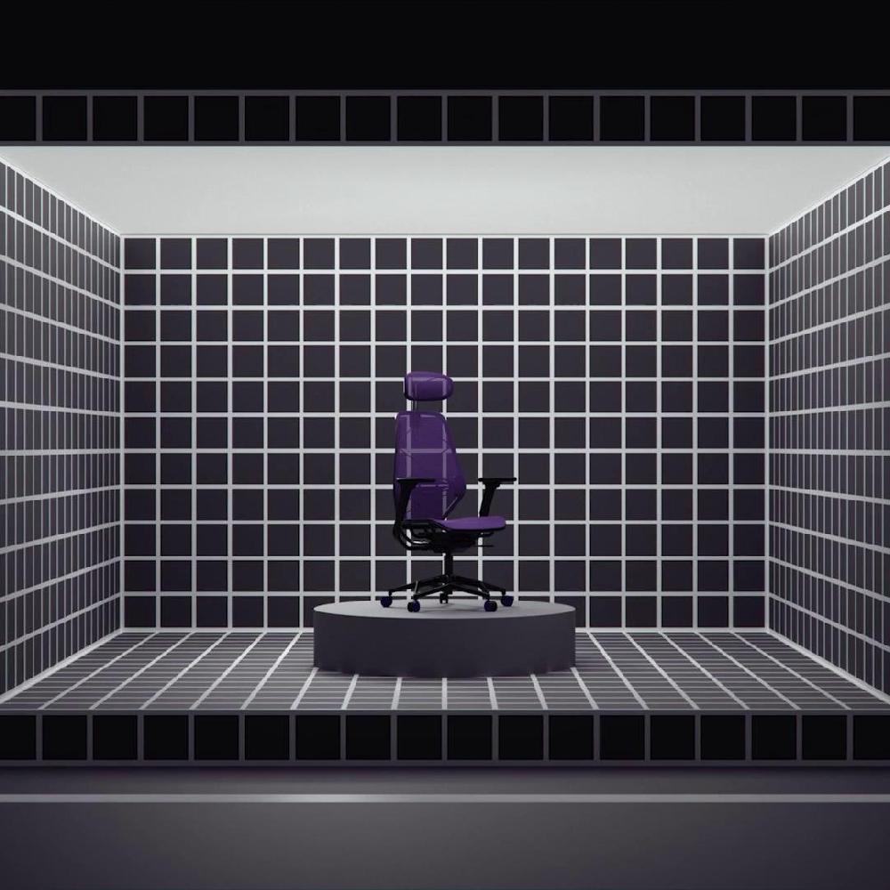 IKEA STYRSPEL Sedia Da Gaming Viola/nero