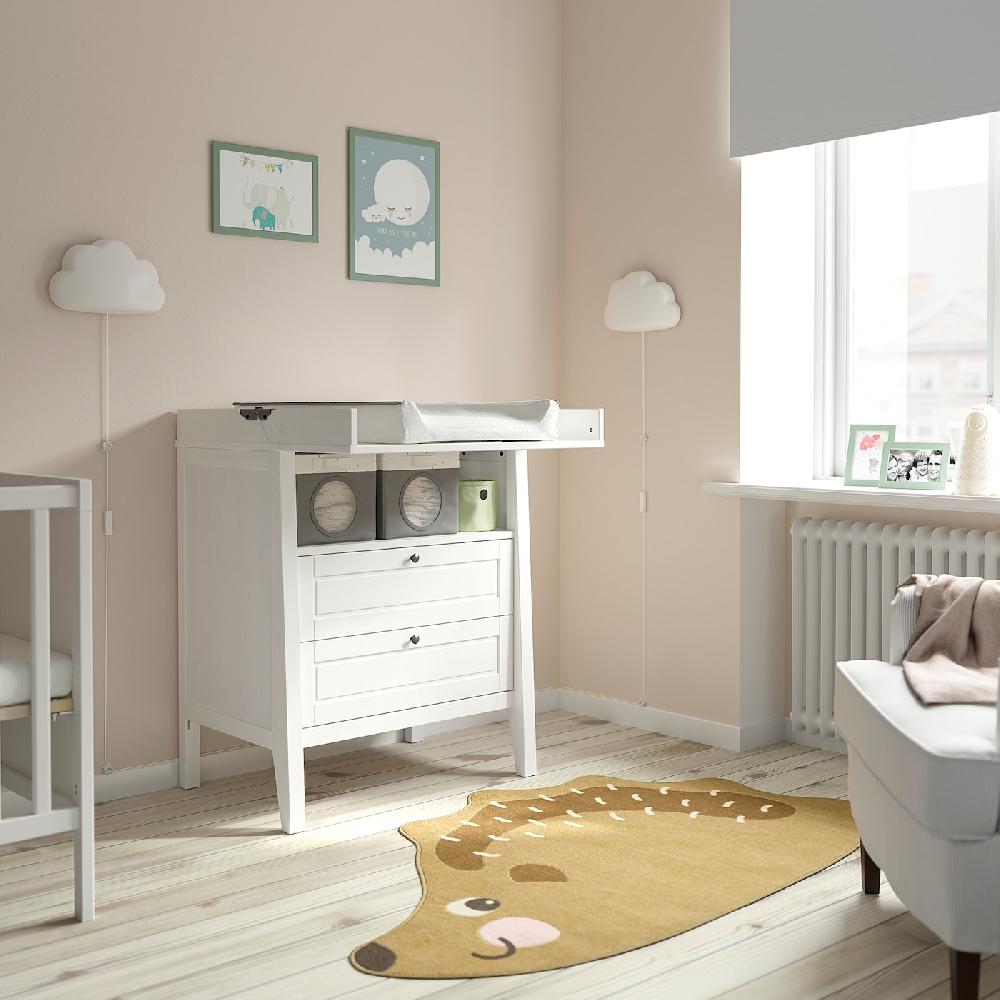 IKEA SUNDVIK Cassettiera/fasciatoio Bianco