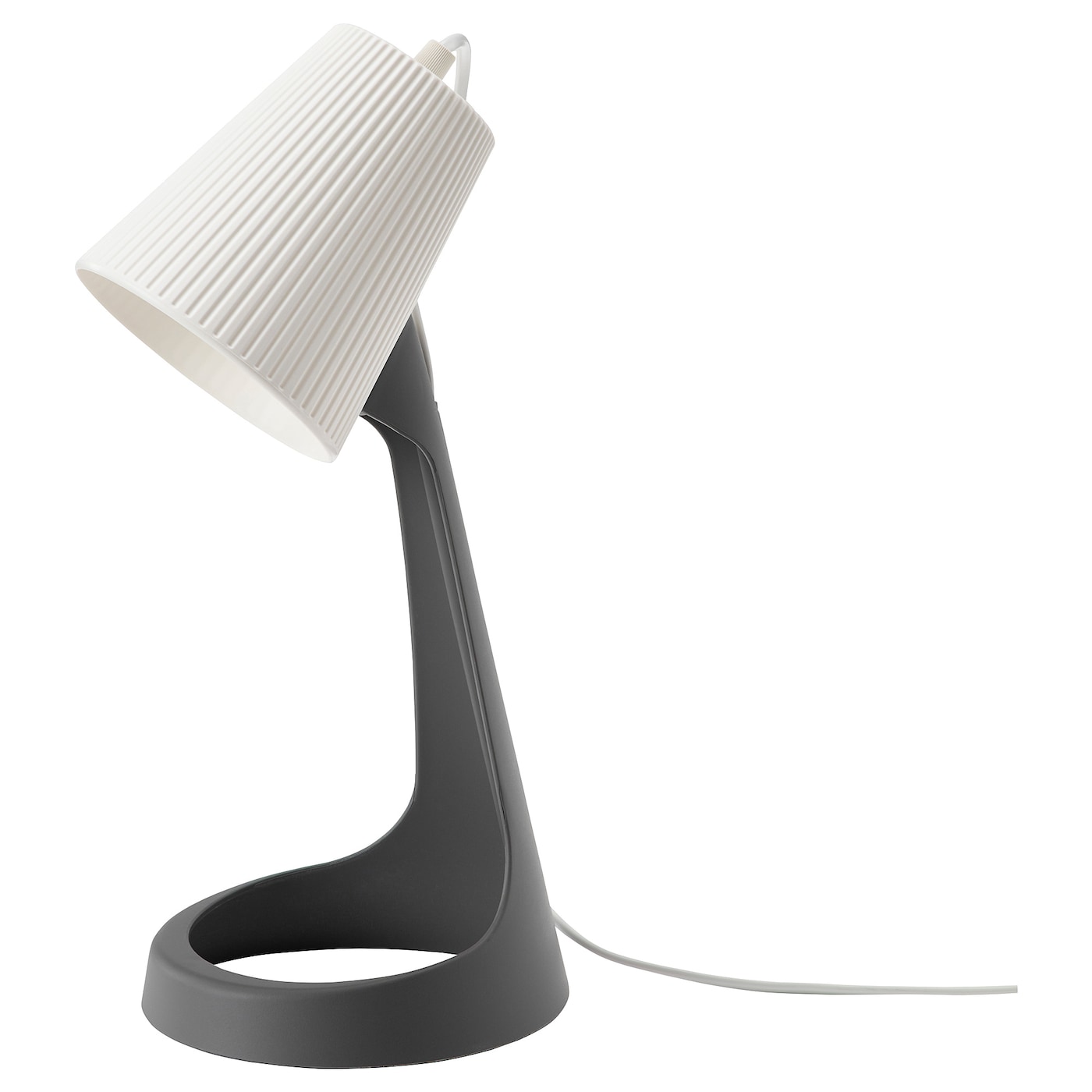IKEA SVALLET Lampada da lavoro grigio scuro/bianco