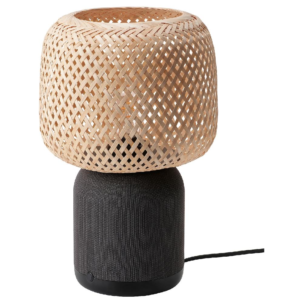 IKEA SYMFONISK Lampada/cassa Wi-Fi/paralume bambù