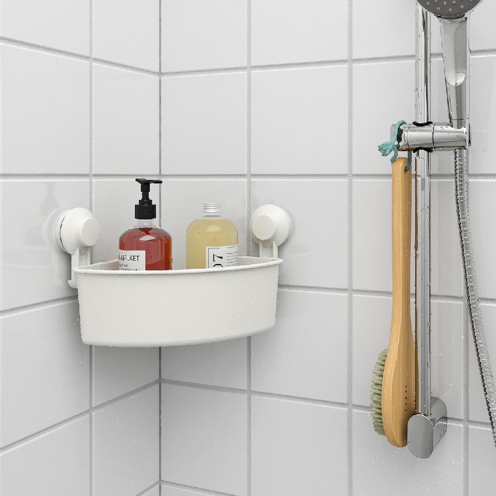 IKEA TISKEN Mensola Angolare Con Ventosa Bianco