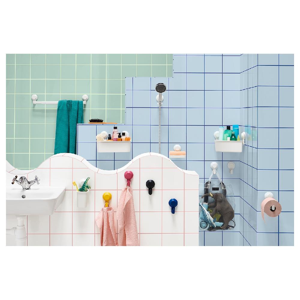 IKEA TISKEN Supporto Doccia Con Ventosa Bianco