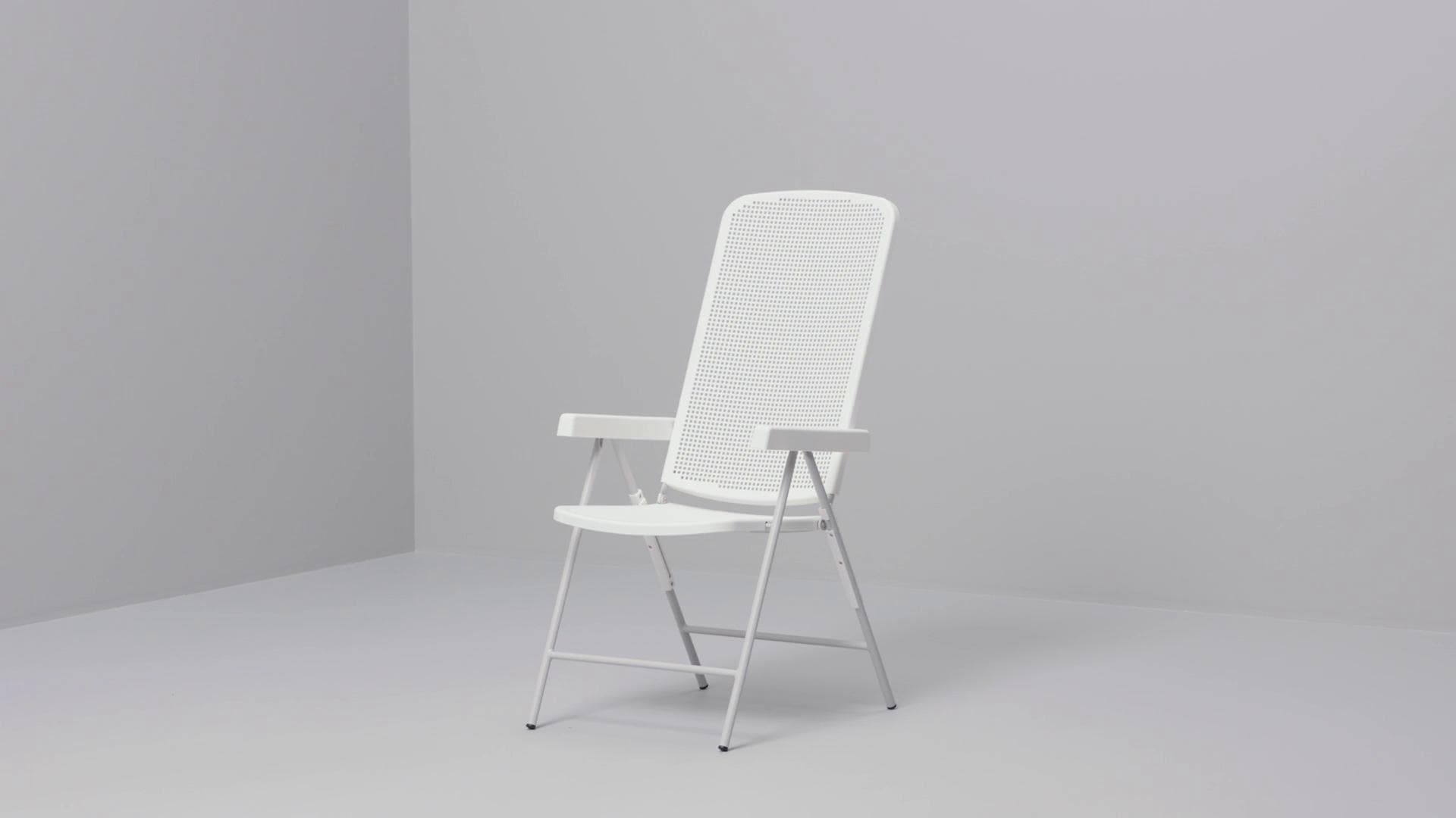 IKEA TORPARÖ Sedia Relax Da Giardino Bianco/grigio