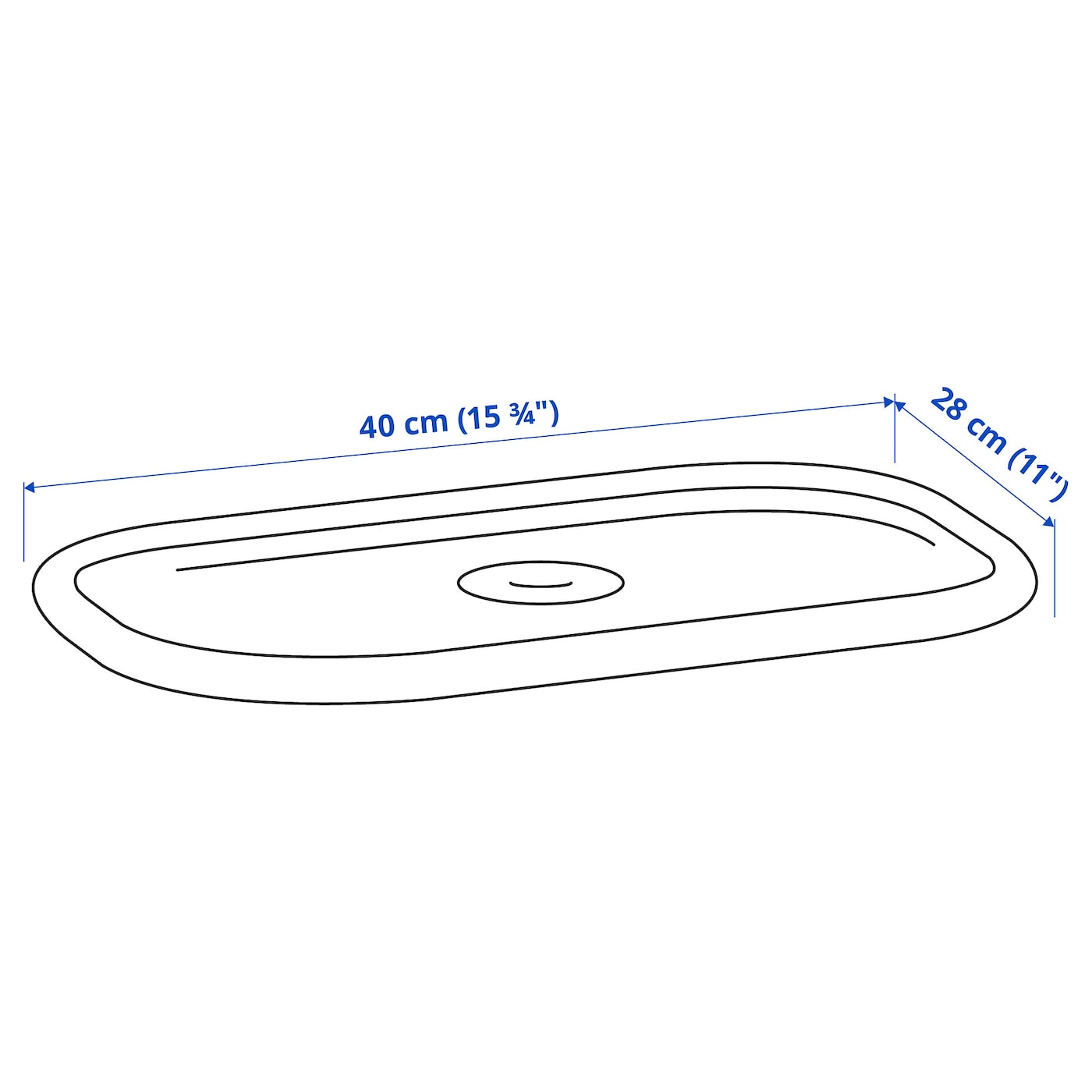 IKEA TROFAST Coperchio Bianco 40x28 Cm