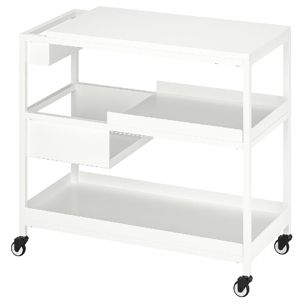 IKEA TROTTEN Carrello bianco 80x40 cm