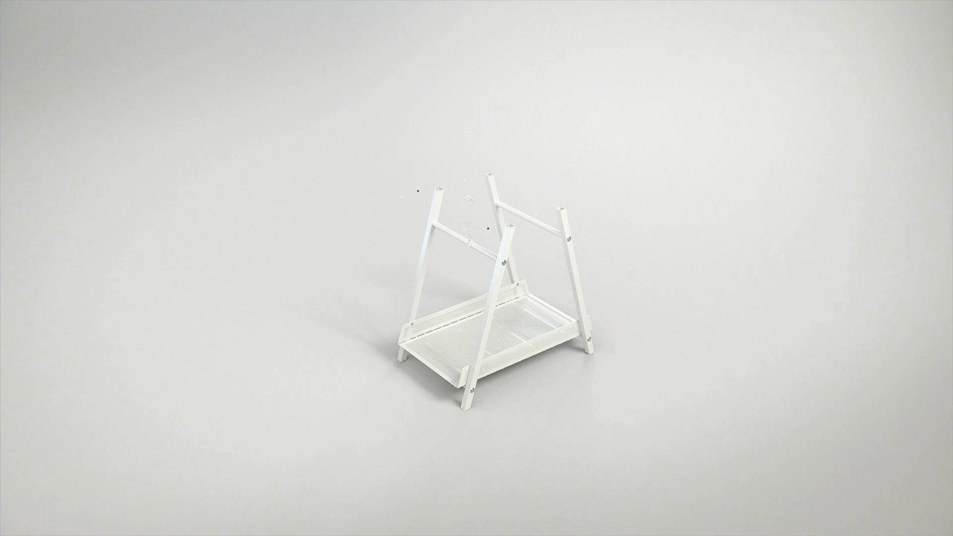 IKEA TROTTEN Cassettiera Antracite 34x56 Cm
