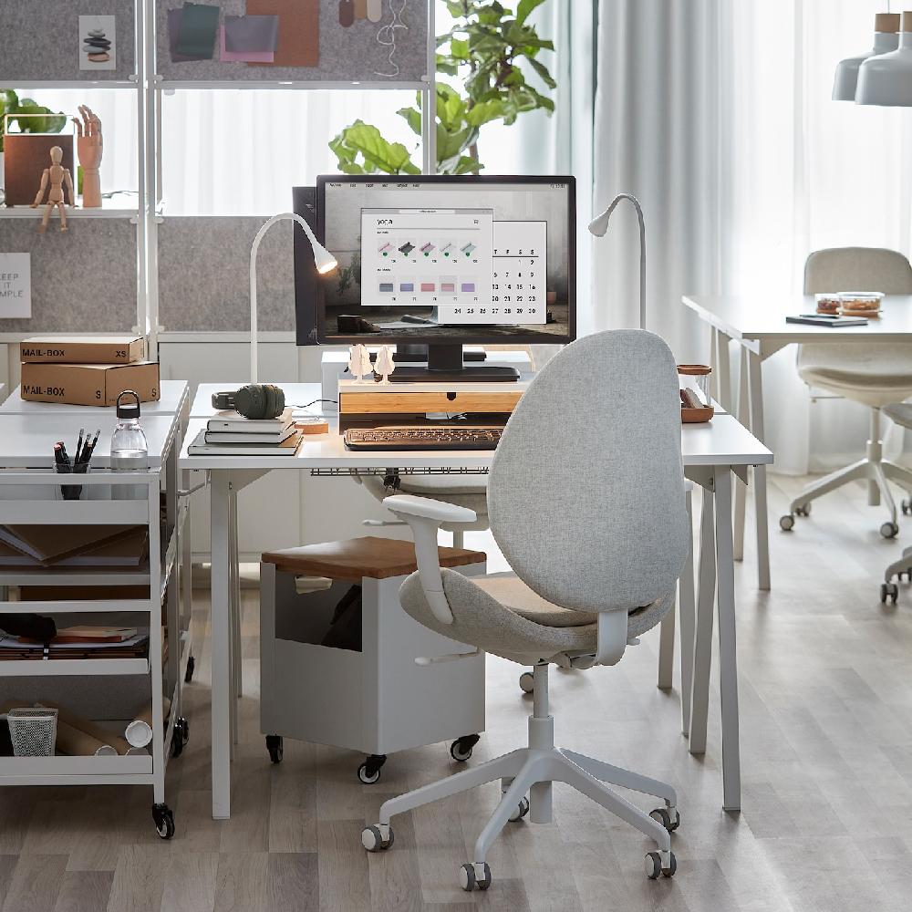 IKEA TROTTEN Scrivania Bianco 120x70 Cm