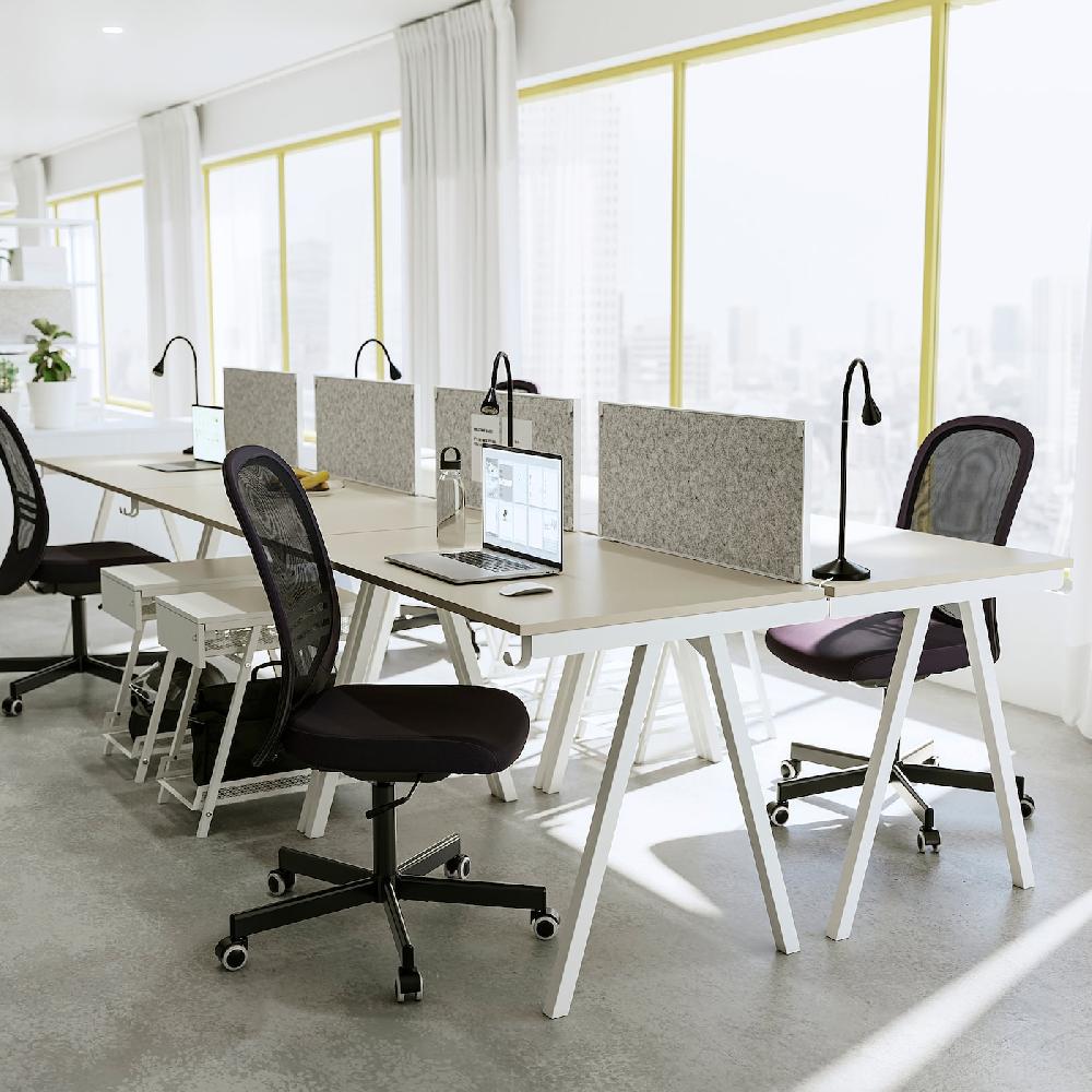 IKEA TROTTEN Scrivania Bianco 160x80 Cm