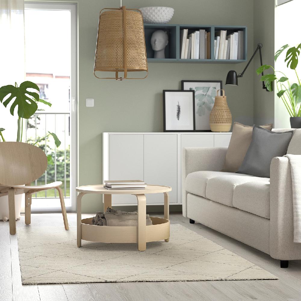 IKEA TVERSTED Tappeto Pelo Corto Beige 170x240 Cm