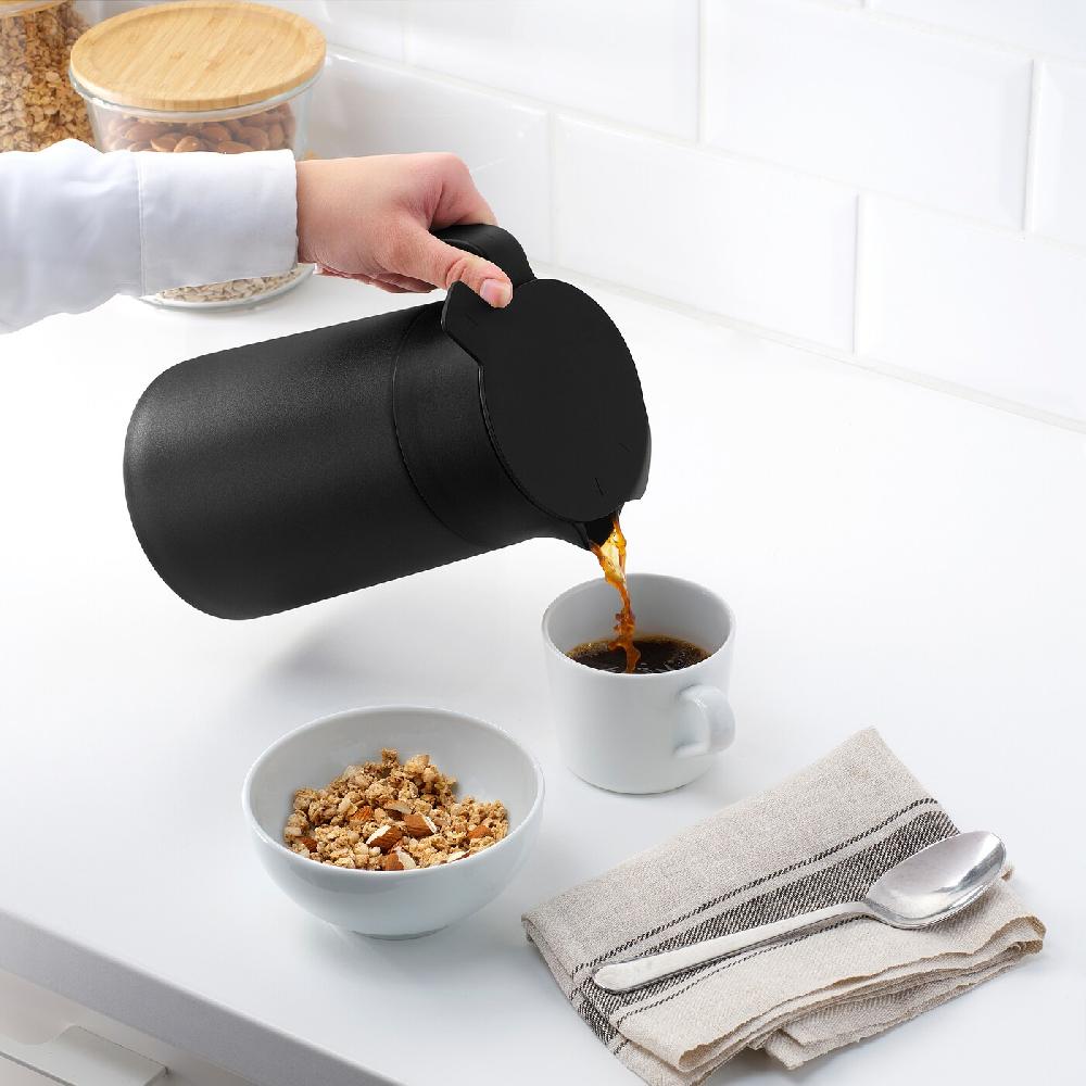 IKEA UNDERLÄTTA Caraffa Termica Nero 1.2 L