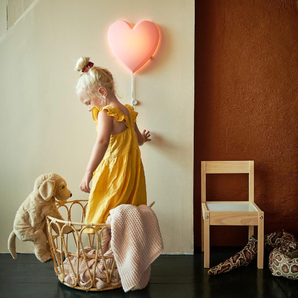 IKEA UPPLYST Lampada Da Parete A LED Cuore Rosa