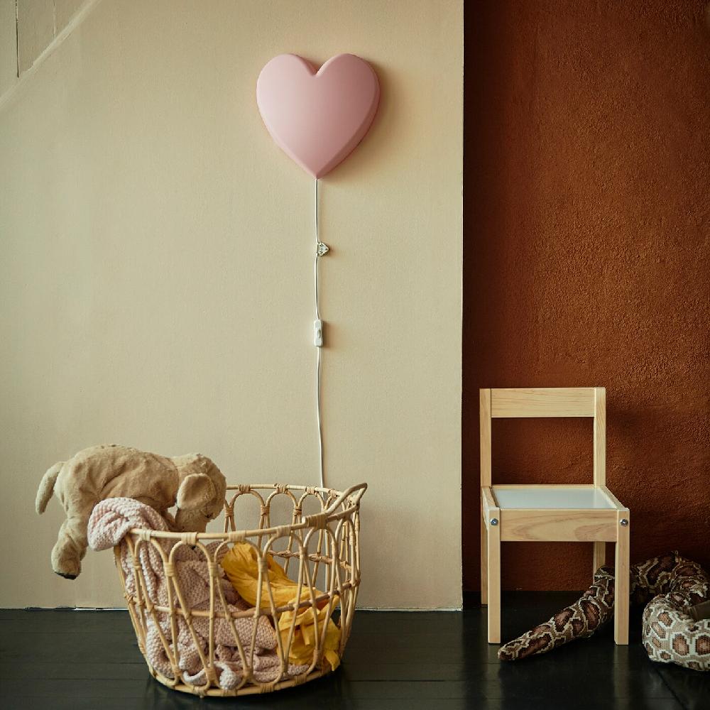 IKEA UPPLYST Lampada Da Parete A LED Cuore Rosa
