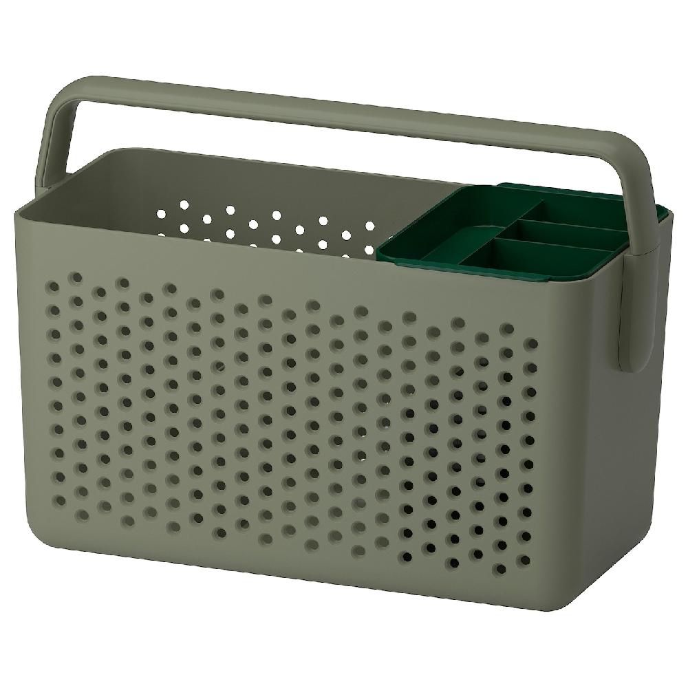 IKEA UPPRÄMEN Cestino grigio-verde 35x17x25 cm