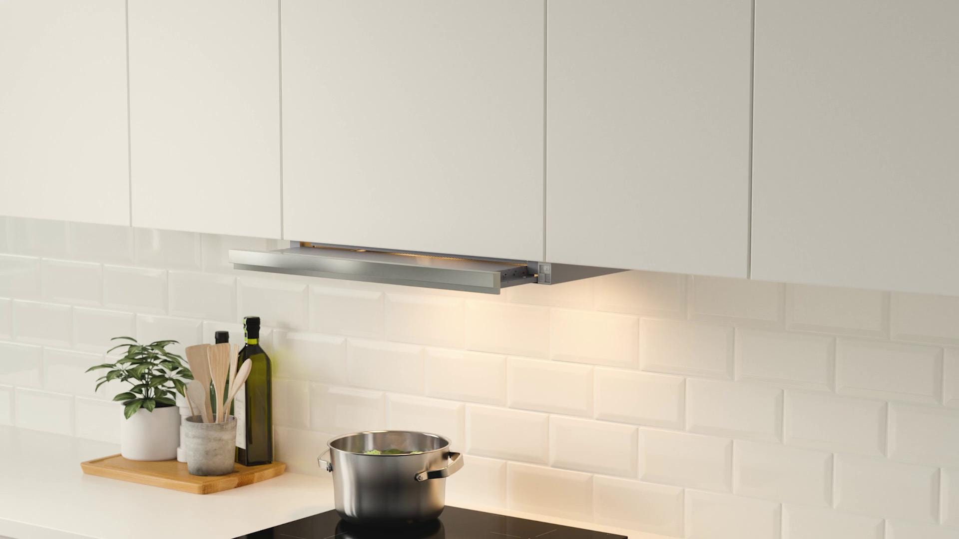 IKEA UTDRAG Cappa Aspirante Da Incasso Inox 60 Cm