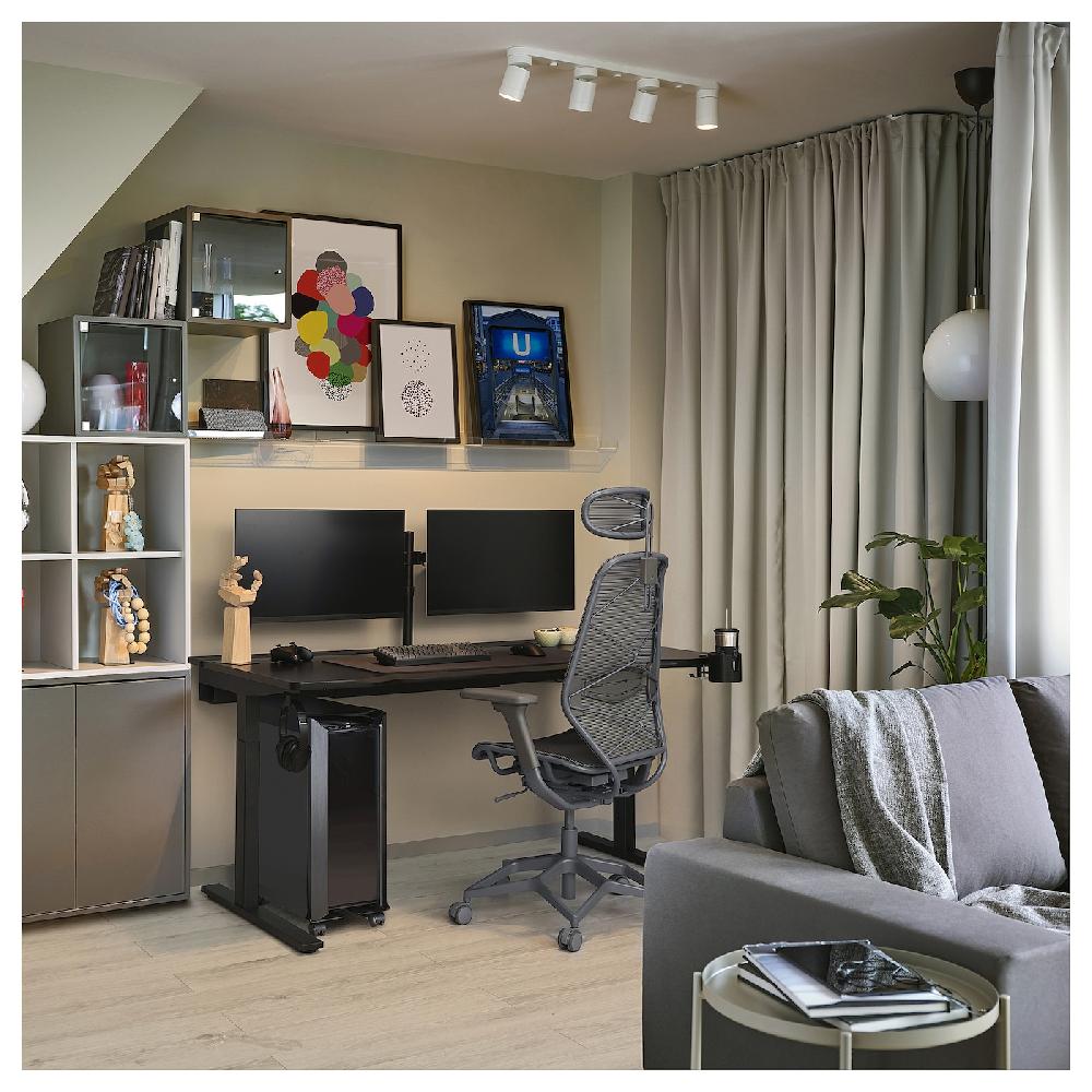 IKEA UTMANING Scrivania Da Gaming Nero 160x80 Cm