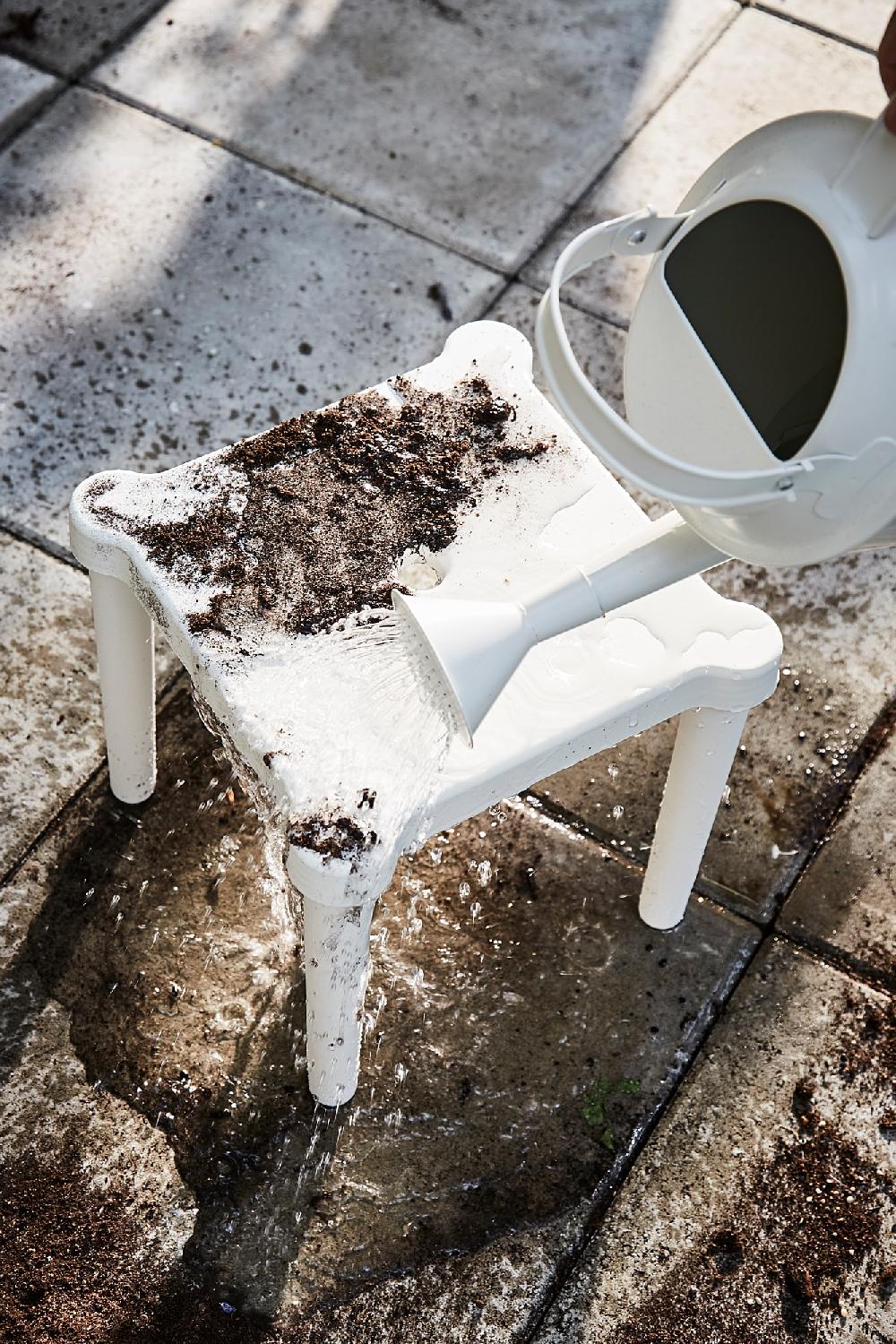 IKEA UTTER Sgabellino Da Interno/esterno/bianco