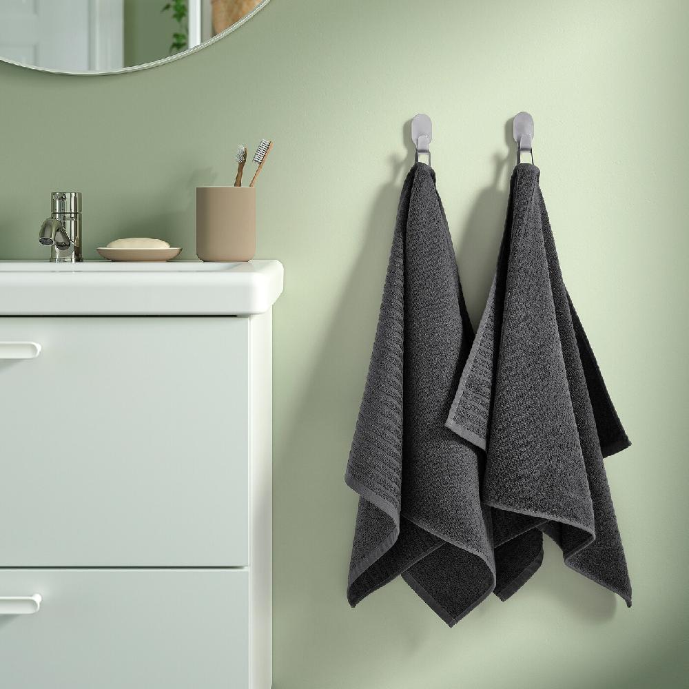 IKEA VÅGSJÖN Asciugamano Grigio Scuro 50x100 Cm