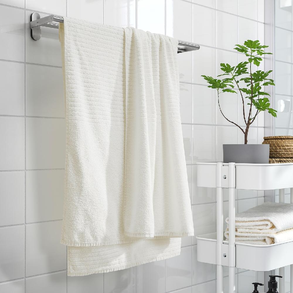 IKEA VÅGSJÖN Telo Bagno Bianco 100x150 Cm