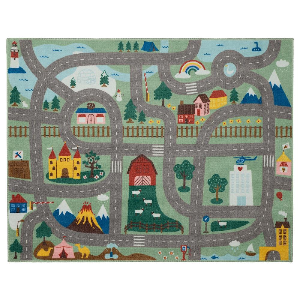 IKEA VALLABY Tappeto verde 100x133 cm