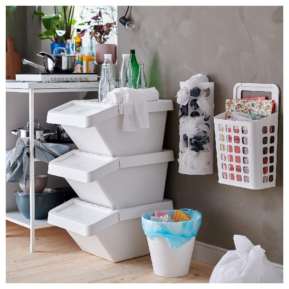 IKEA VARIERA Dispenser Per Sacchetti Bianco