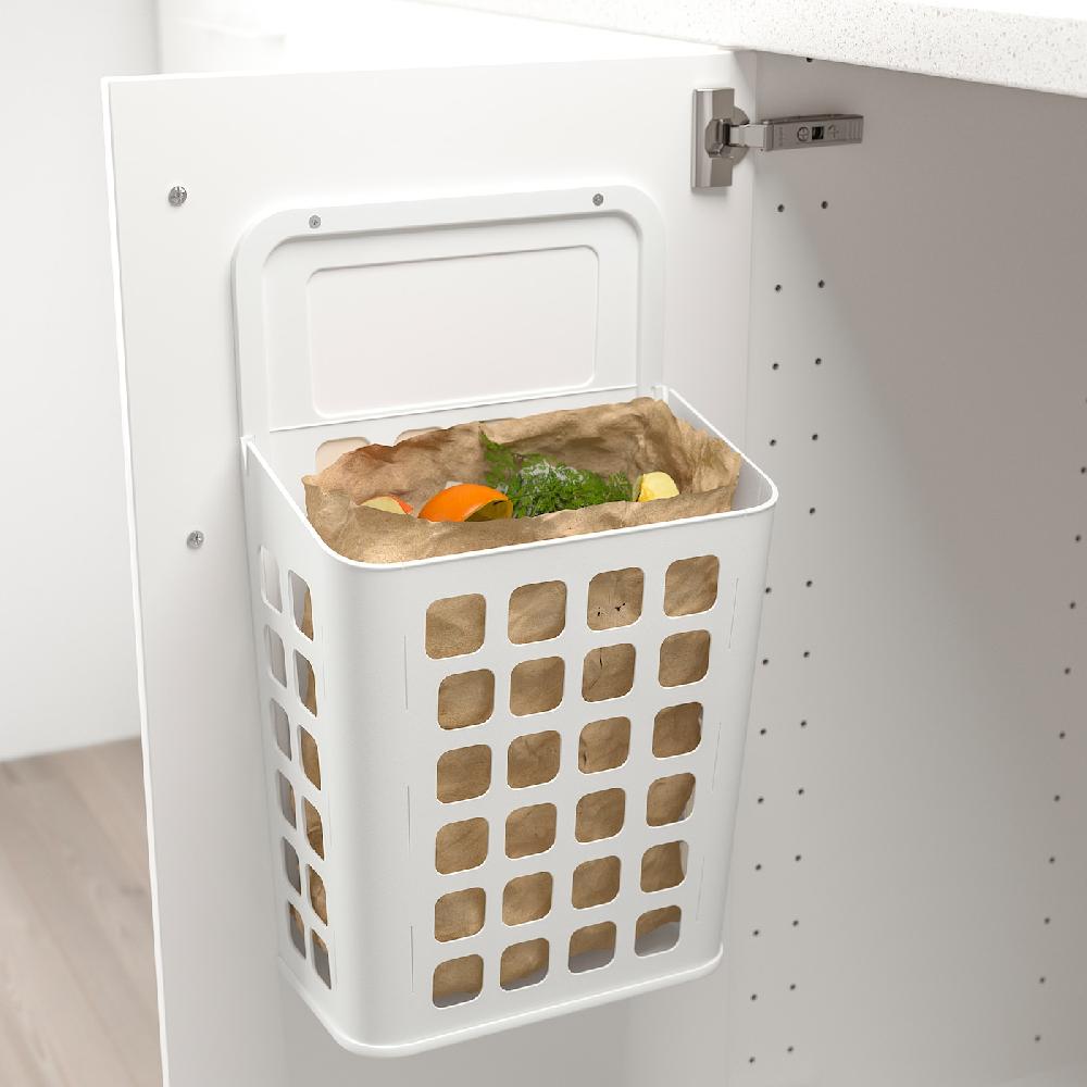 IKEA VARIERA Secchio Dell'immondizia Bianco 10 L