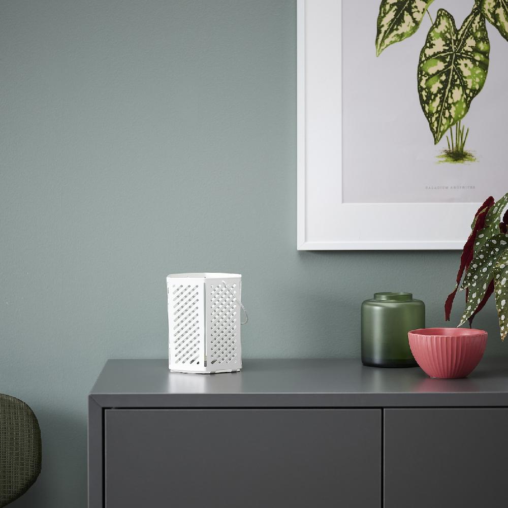 IKEA VÅRSYREN Lanterna Per Candeline Bianco 12 Cm