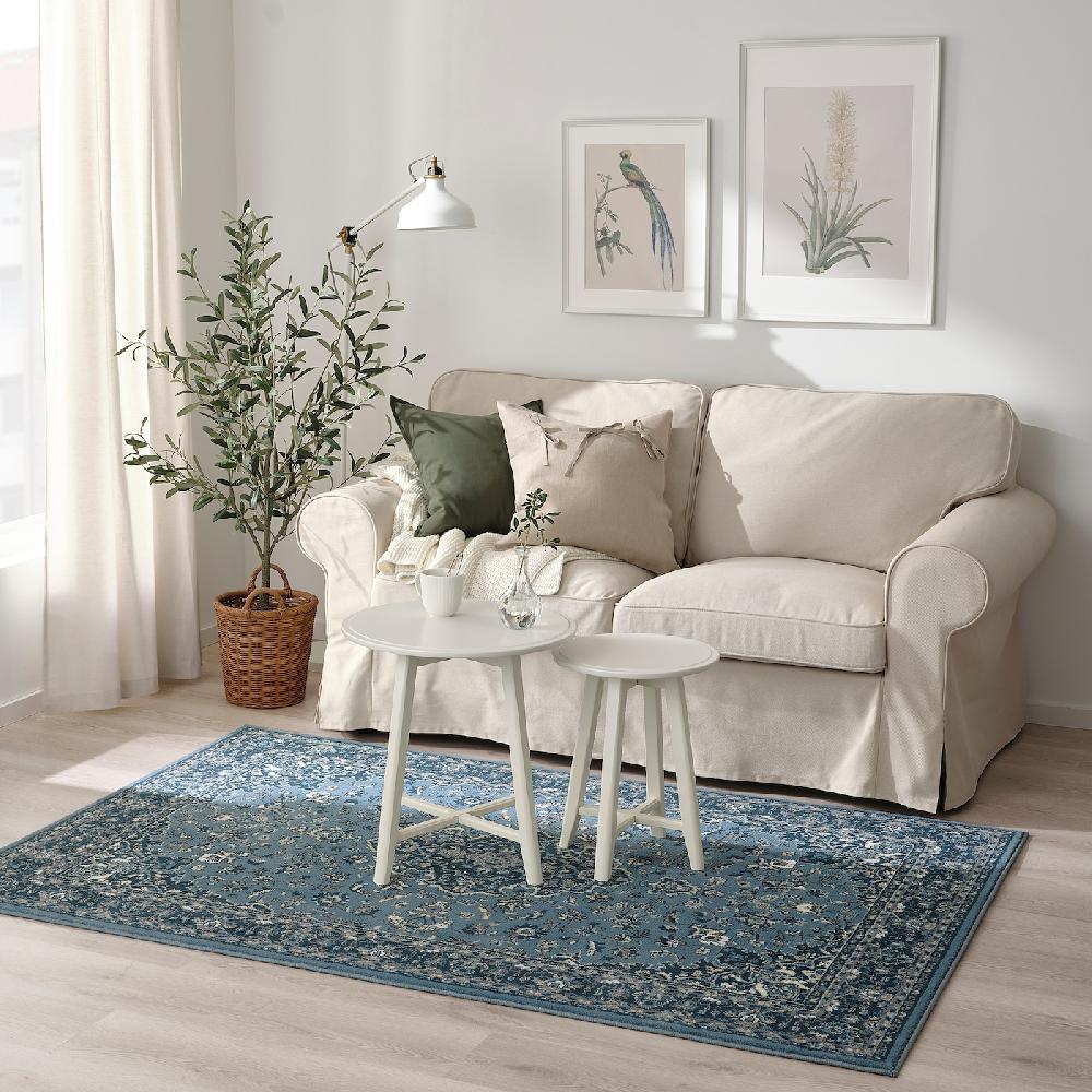 IKEA VEDBÄK Tappeto Pelo Corto Blu 133x195 Cm