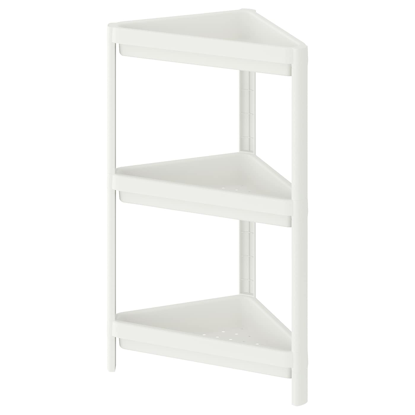 IKEA VESKEN Scaffale angolare bianco 33x33x71 cm