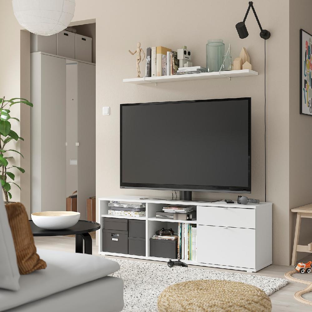 IKEA VIHALS Mobile TV Bianco 146x37x50 Cm