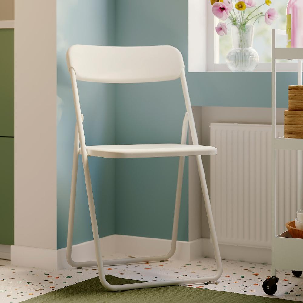 IKEA VIHALS Sedia Pieghevole Bianco