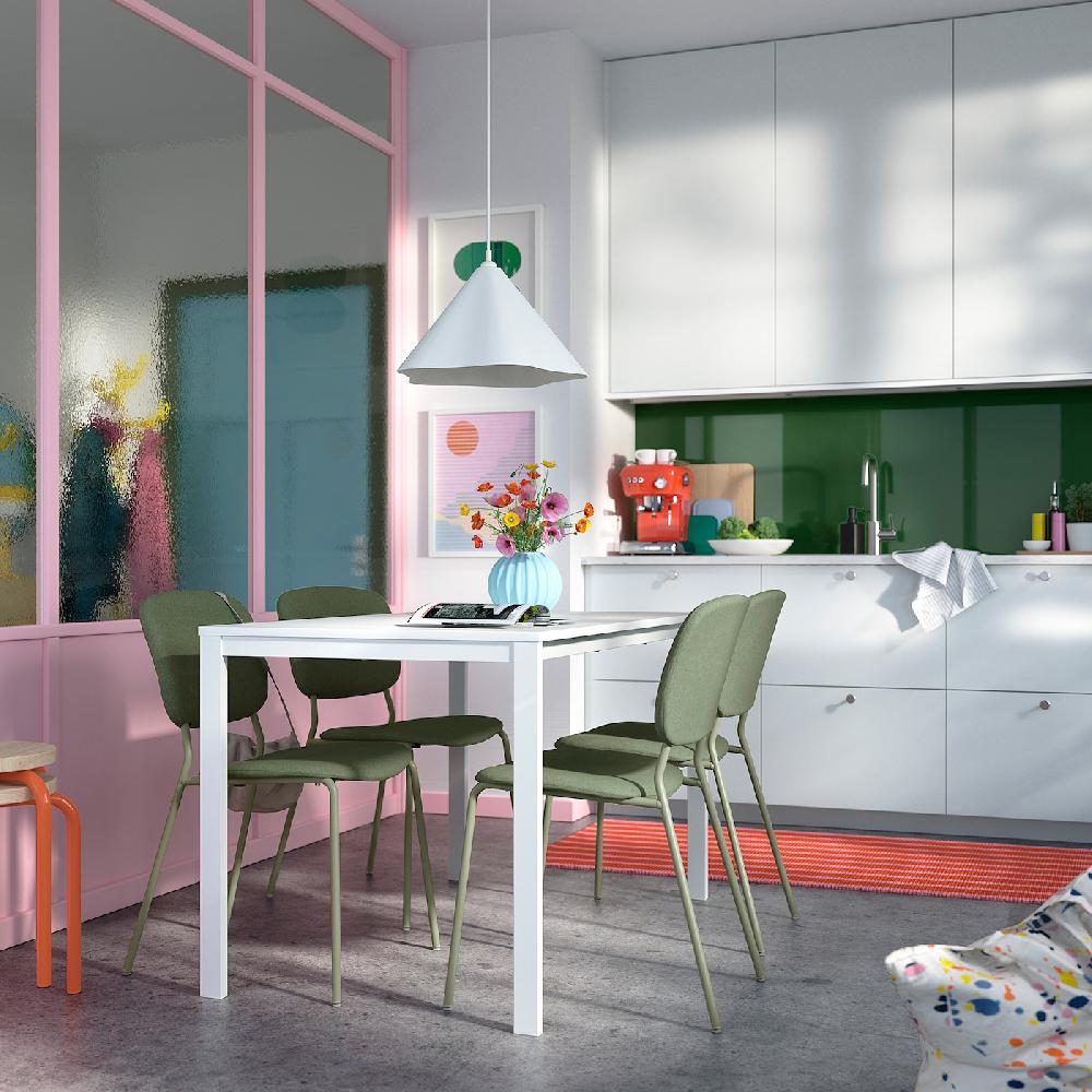 IKEA VIHALS Sedia Verde/Tibbleby Grigio-verde