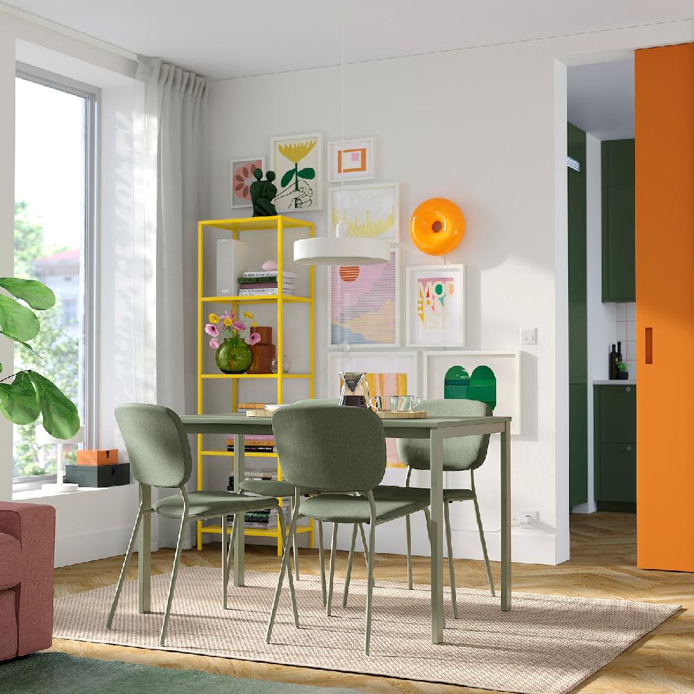 IKEA VIHALS Sedia Verde/Tibbleby Grigio-verde