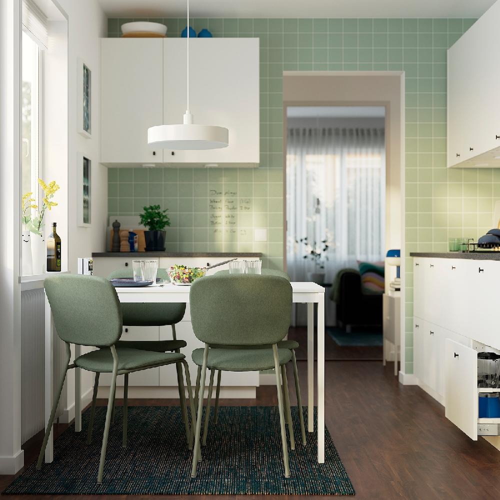 IKEA VIHALS Tavolo Allungabile Bianco 84/120x74 Cm