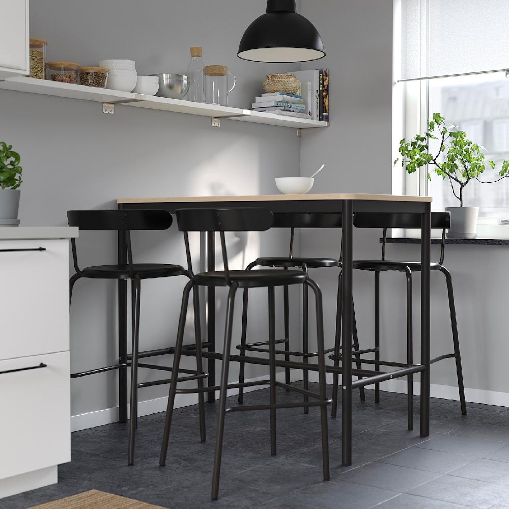 IKEA YNGVAR Sgabello Bar Antracite 75 Cm