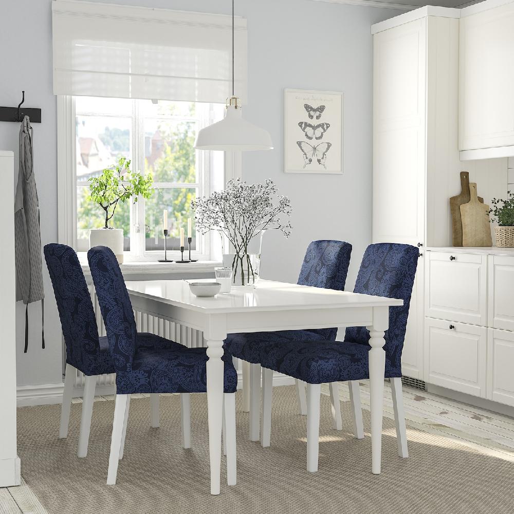 IKEA INGATORP Tavolo Allungabile Bianco 155/215x87 Cm