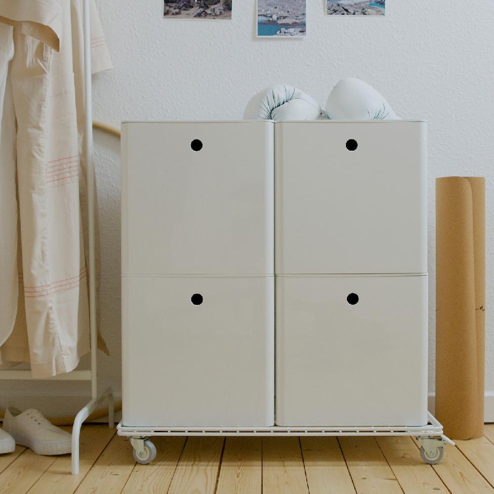 IKEA INVALLNING Carrello Per Scatole Bianco 68x39 Cm