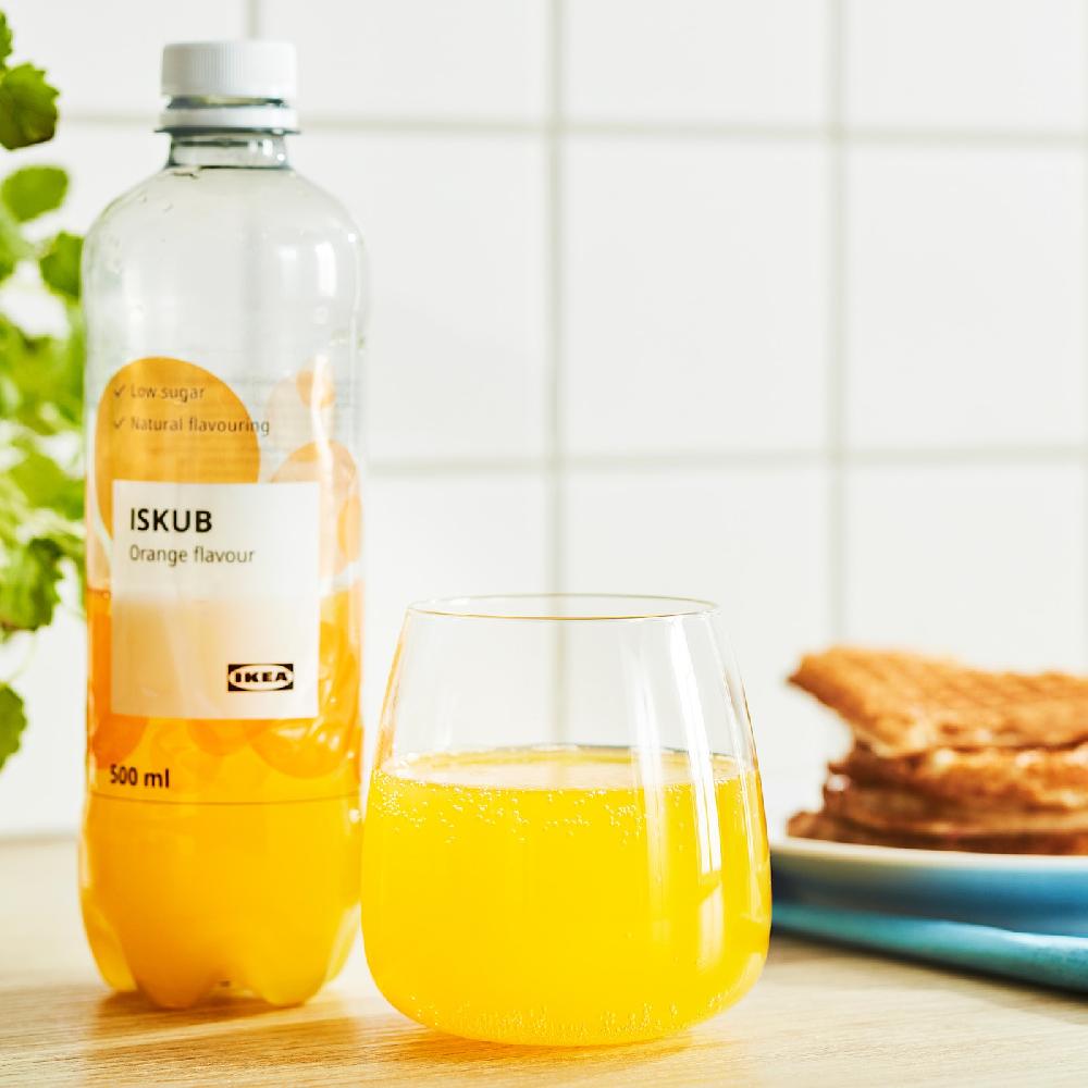 IKEA ISKUB Bevanda Gassata Gusto Arancia/con Zucchero Ed Edulcoranti 500 Ml