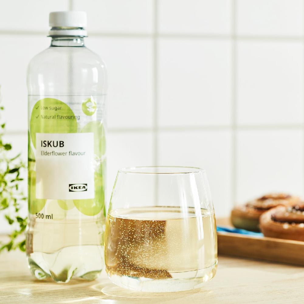 IKEA ISKUB Bevanda Gassata Gusto Di Fiori Di Sambuco/con Zucchero Ed Edulcoranti 500 Ml