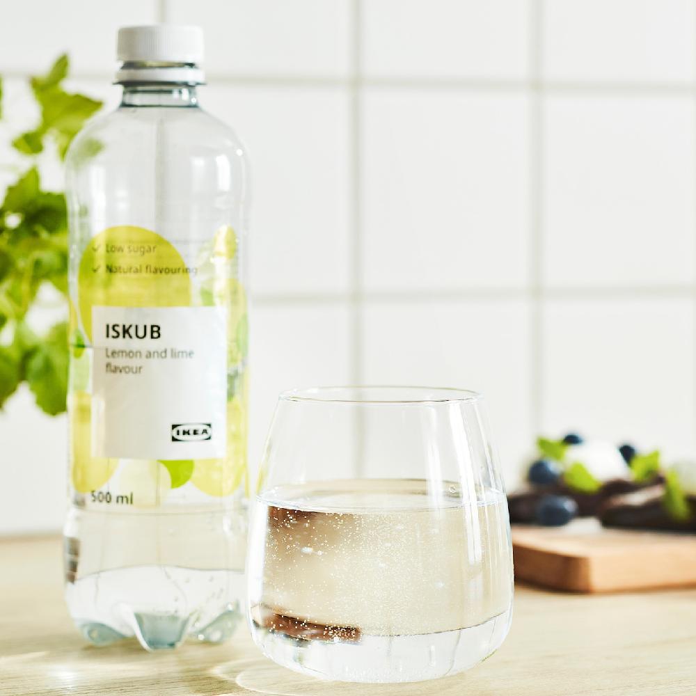 IKEA ISKUB Bevanda Gassata Gusto Di Limona/lime/con Zucchero Ed Edulcoranti 500 Ml