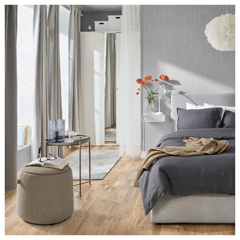 IKEA JÄRRESTAD Pouf Con Contenitore/Tonerud Beige Scuro