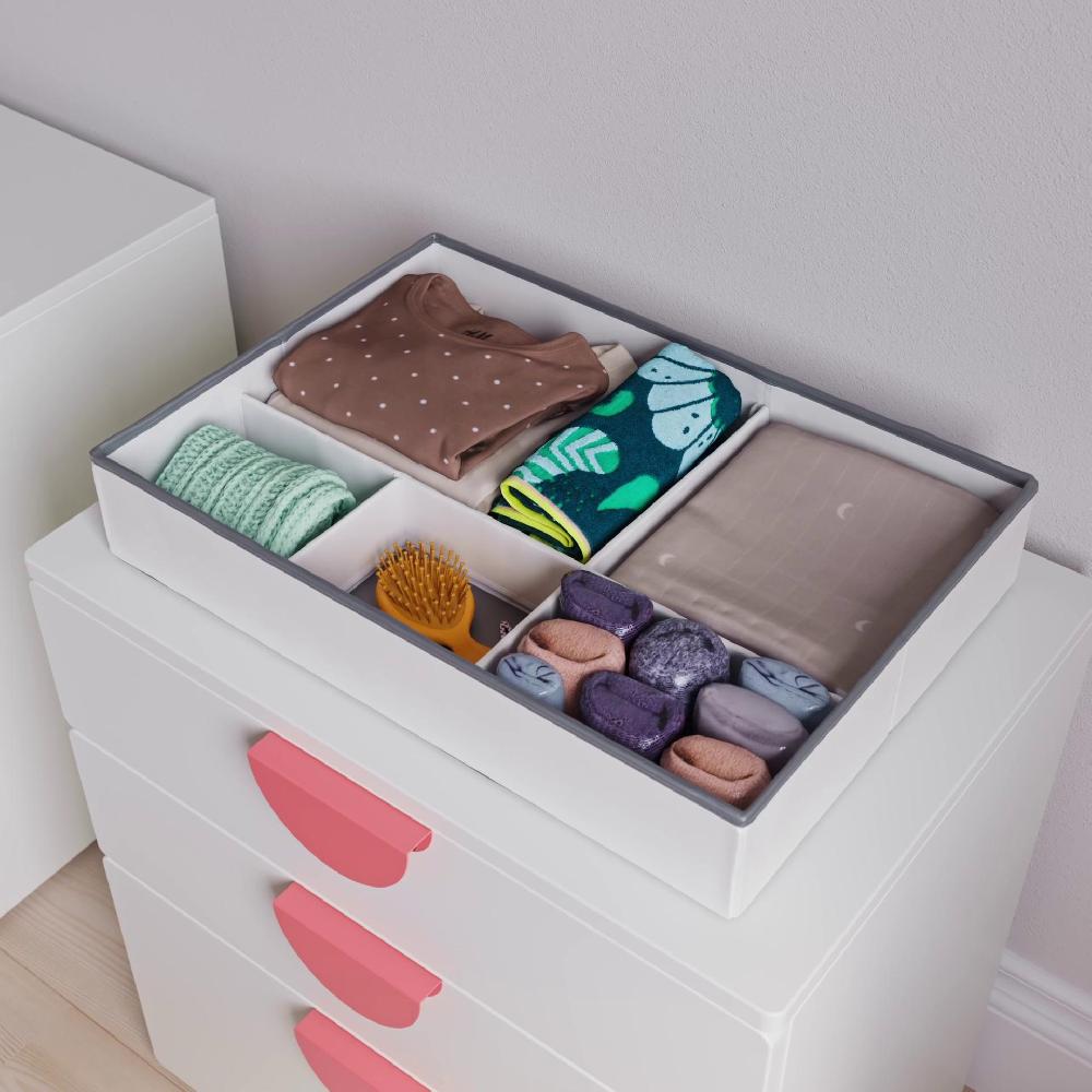 IKEA JÄTTEBJÖRN Portatutto Bianco/grigio 50x35x9 Cm