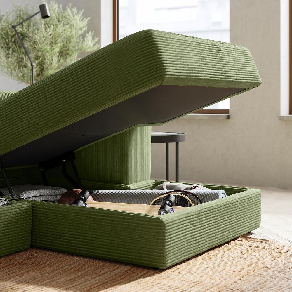 IKEA JÄTTEBO Elemento Chaise-longue Destro Con Bracciolo/Samsala Giallo Scuro-verde